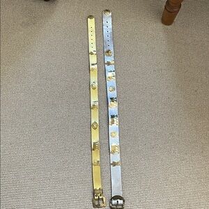 Vintage Rare Gold and Silver Swiss Appenzeller Belts